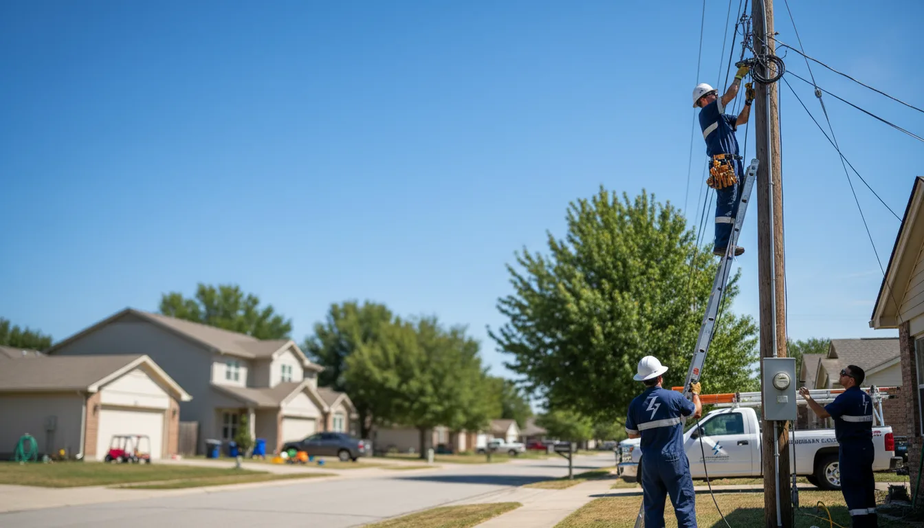 Residential electrician providing installation services in Armington, IL